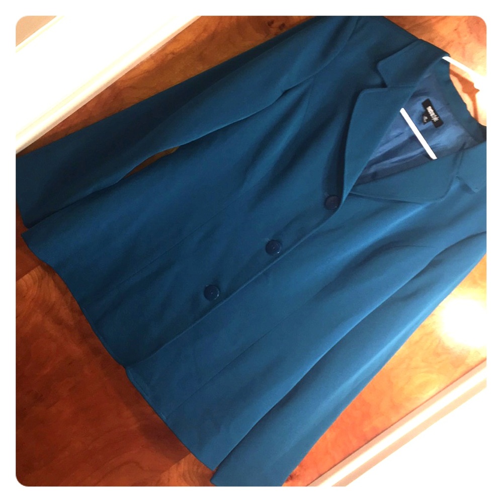 Turquoise 3-Button Blazer